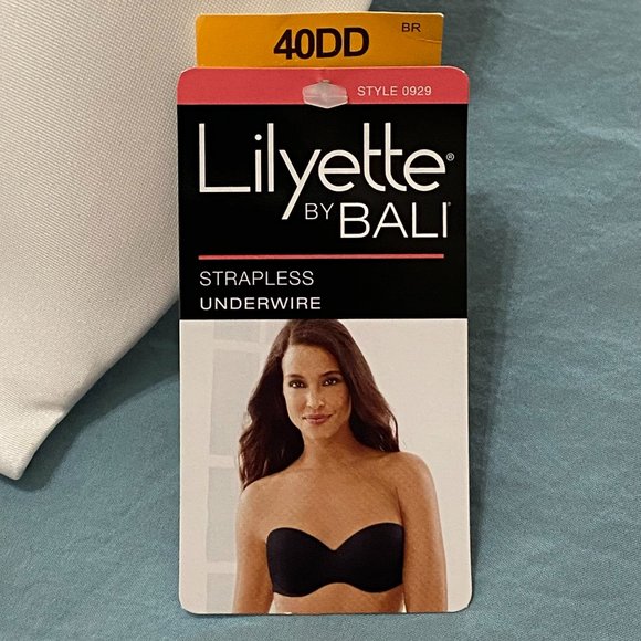 40DD Strapless Bra for Women - Lilyette Bali Push Up Bra with Convertible Straps - Picture 5 of 9